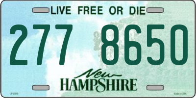 NH license plate 2778650