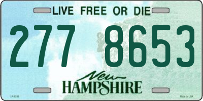 NH license plate 2778653