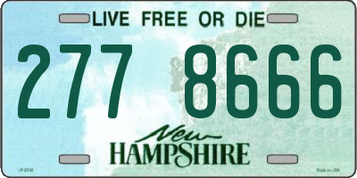 NH license plate 2778666