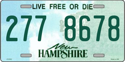 NH license plate 2778678