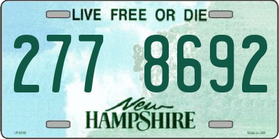 NH license plate 2778692