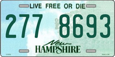 NH license plate 2778693