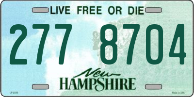 NH license plate 2778704