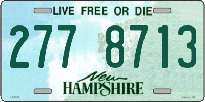 NH license plate 2778713