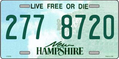 NH license plate 2778720