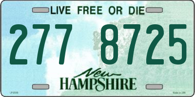 NH license plate 2778725