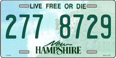 NH license plate 2778729