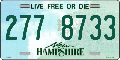 NH license plate 2778733