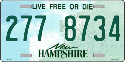 NH license plate 2778734