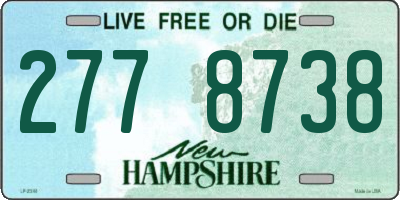 NH license plate 2778738