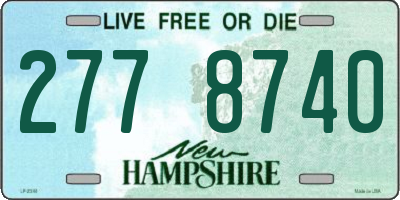 NH license plate 2778740
