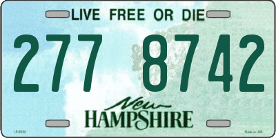 NH license plate 2778742