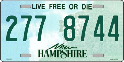 NH license plate 2778744