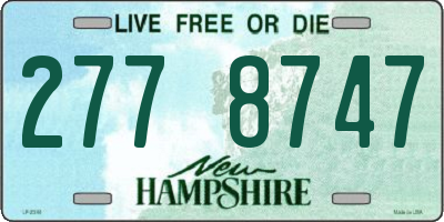NH license plate 2778747