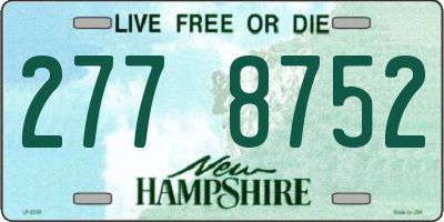 NH license plate 2778752