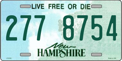NH license plate 2778754
