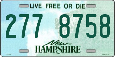 NH license plate 2778758