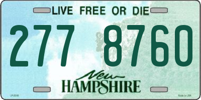 NH license plate 2778760
