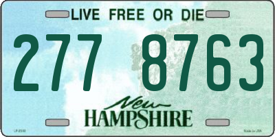 NH license plate 2778763