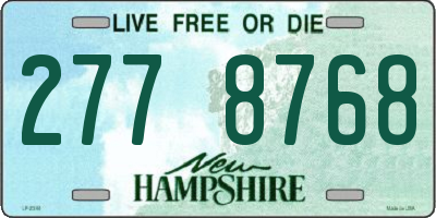 NH license plate 2778768