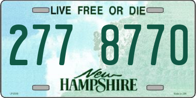 NH license plate 2778770