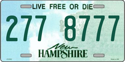 NH license plate 2778777