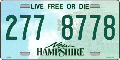 NH license plate 2778778