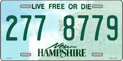 NH license plate 2778779