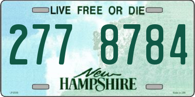 NH license plate 2778784
