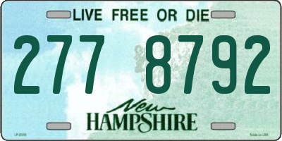 NH license plate 2778792