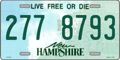 NH license plate 2778793