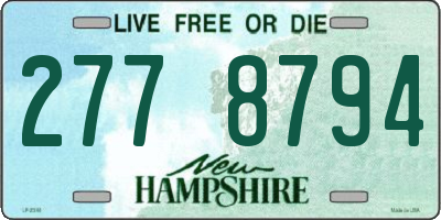 NH license plate 2778794