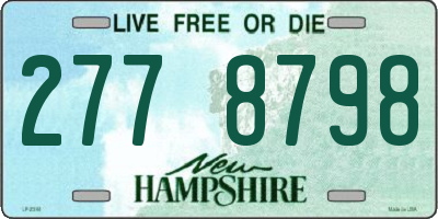 NH license plate 2778798