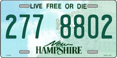 NH license plate 2778802