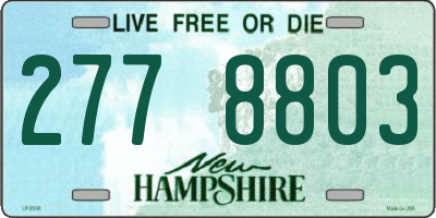 NH license plate 2778803