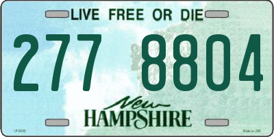 NH license plate 2778804