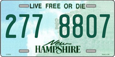 NH license plate 2778807
