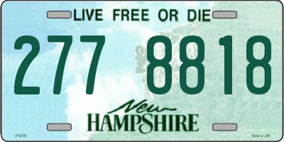 NH license plate 2778818