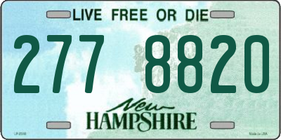 NH license plate 2778820