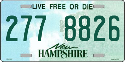 NH license plate 2778826