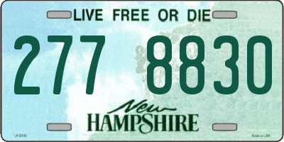NH license plate 2778830