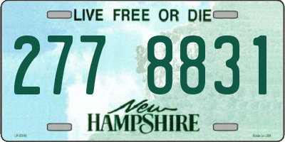 NH license plate 2778831