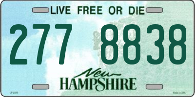 NH license plate 2778838