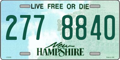 NH license plate 2778840