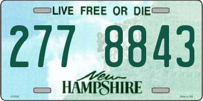 NH license plate 2778843