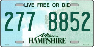 NH license plate 2778852
