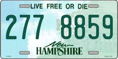 NH license plate 2778859