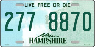 NH license plate 2778870