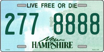 NH license plate 2778888