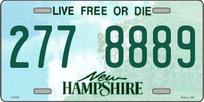 NH license plate 2778889